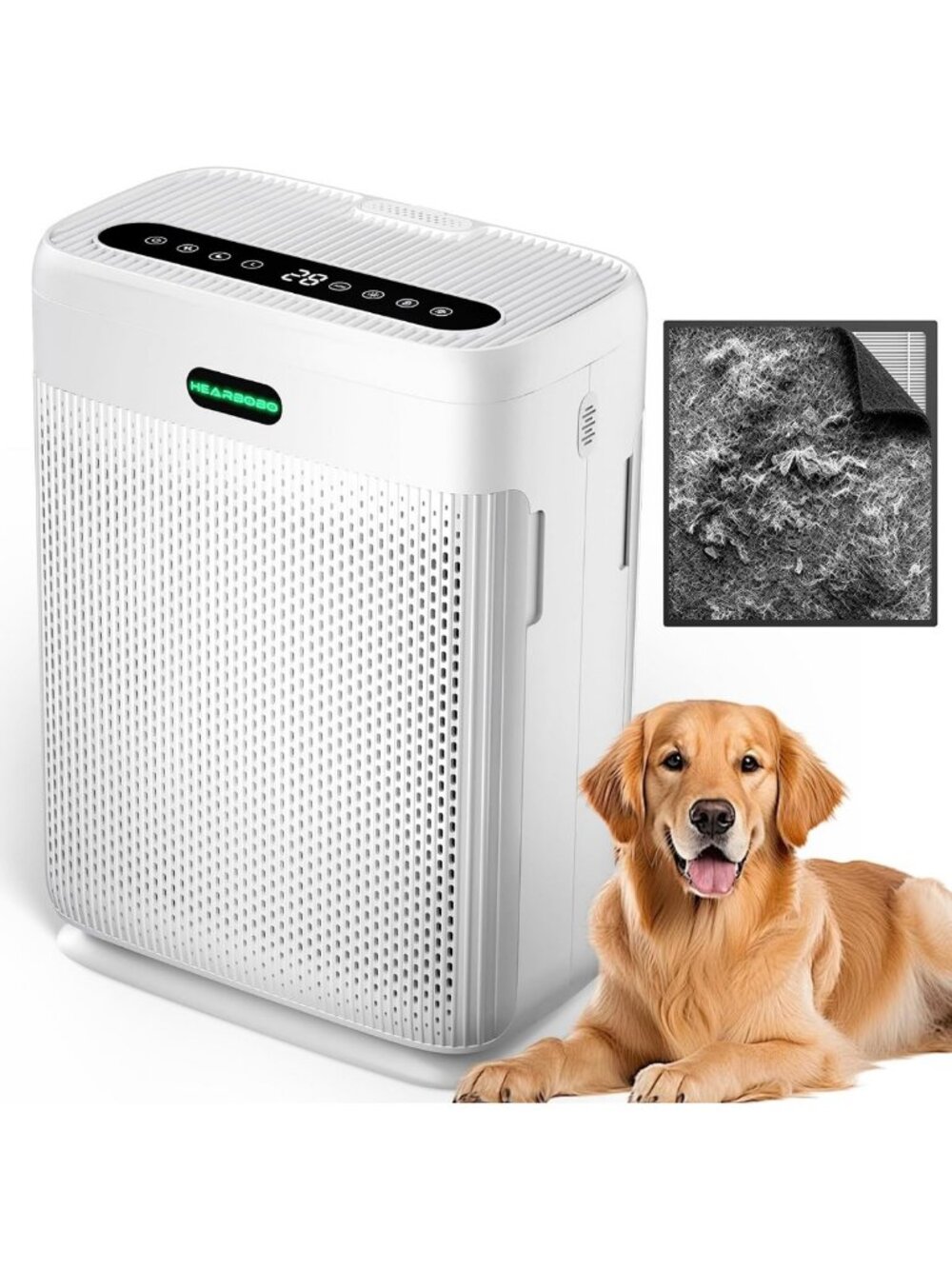 Large Room Air Purifier for Home, H13 HEPA Filter, Quiet Sleep Mode, PM2.5